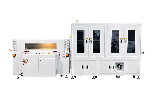 Automatic bagging and corner cutting machine